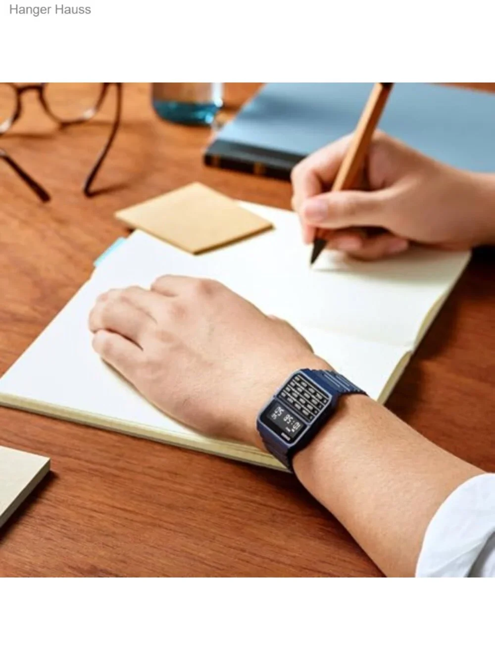 Casio Vintage Digital Calculator Watch Blue Resin Men's Quartz